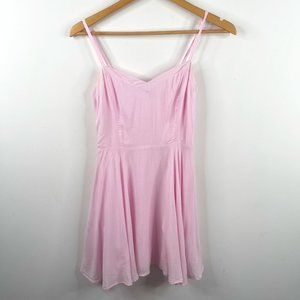 Aritzia Talula Lipinski Pink Spaghetti Strap Fit and Flare Dress - Size 0